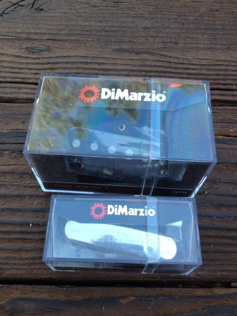 DiMarzio True Velvet T Tele Pickup Set w/ Chrome Cover DP178 & DP177 Telecaster