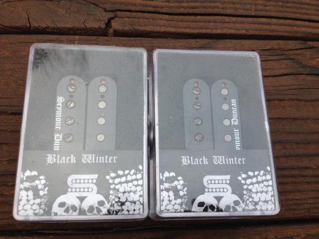 Image 0 of Seymour Duncan Black Winter 6 String Pickup Set Bridge and Neck Humbuckers