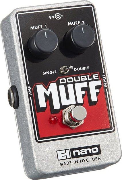 Image 0 of Electro Harmonix Double Muff Nano Fuzz/Overdrive Guitar Pedal w/ 9V Battery Nano