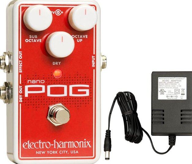 Electro Harmonix NANO POG w/ Power Supply Polyphonic Octave Generator Pedal