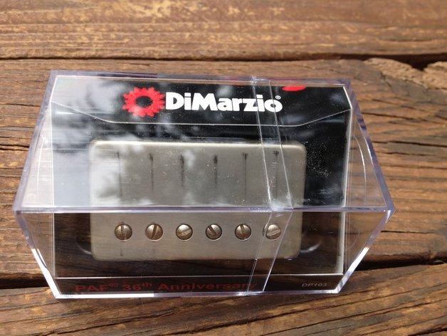 Image 0 of DiMarzio Regular Spaced PAF 36th Anniversary NECK Humbucker Pickup Aged Nickel