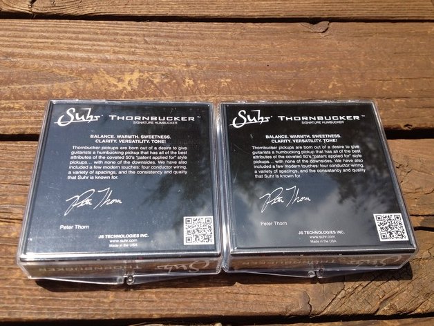 Image 1 of SUHR Thornbucker PAF SET Bridge 53mm Floyd Rose & Neck 50mm Pickup Set - Black -
