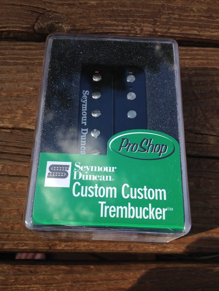 Seymour Duncan TB-11 Custom Custom Bridge Trembucker Black Humbucker Pickup
