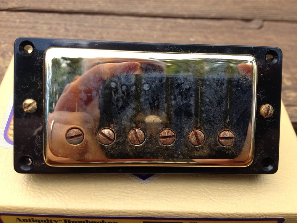 Image 1 of Seymour Duncan Antiquity Humbucker BRIDGE Pickup Aged Gold 11014-05-Gc