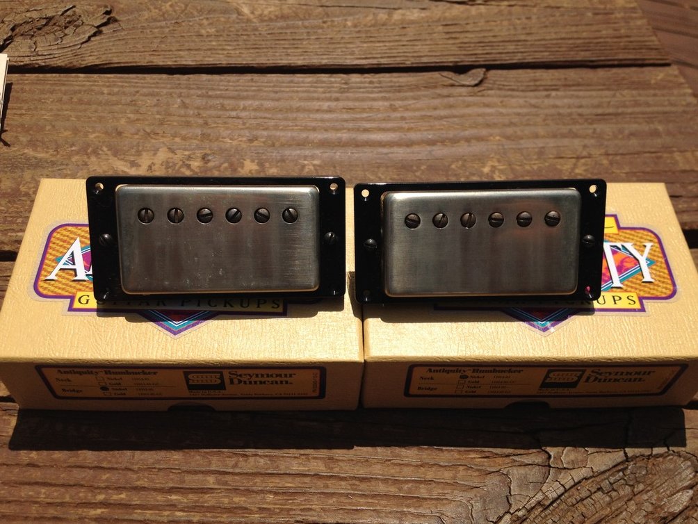 Image 0 of Seymour Duncan Antiquity Humbucker Pickup Set Aged Nickel 1950's P.A.F. Pickups