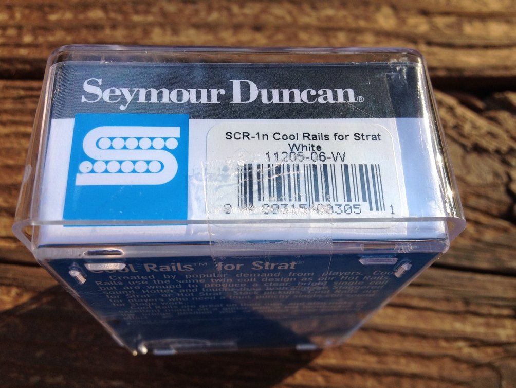 Image 2 of Seymour Duncan SCR-1n Cool Rails for Strat White NECK Pickup 11205-06-W