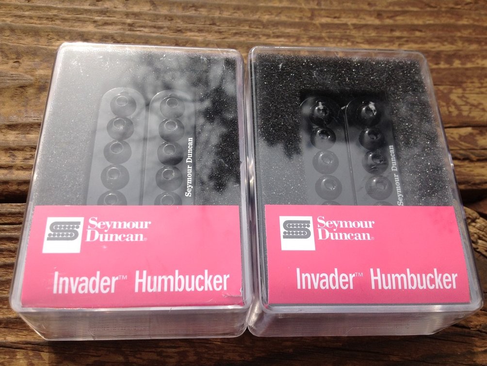 Seymour Duncan SH-8 Invader Humbucker Pickup SET Black Ceramic Neck & Bridge