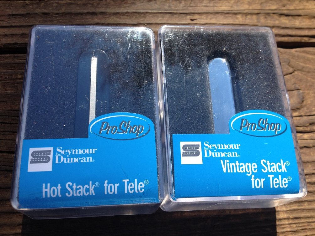 Image 0 of Seymour Duncan STK-T2b Hot Lead & STK-T1n Vintage Stack Telecaster Pickup Set