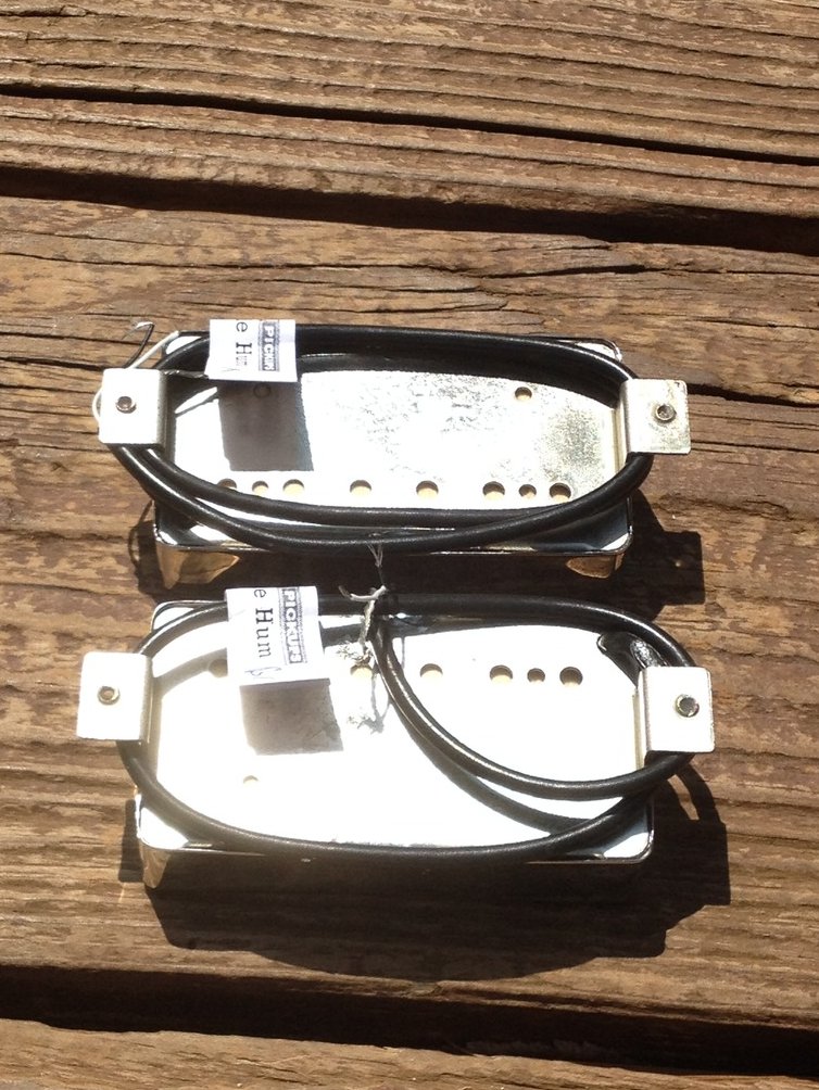 Image 3 of Lindy Fralin BIG SINGLE Pickup Set NICKEL Covers Humbucker Sized Perfection