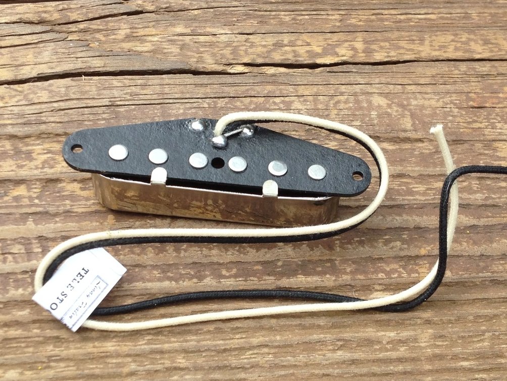 Image 3 of Lindy Fralin Tele Stock + 2% Neck Pickup Nickel Cover Fender Telecaster