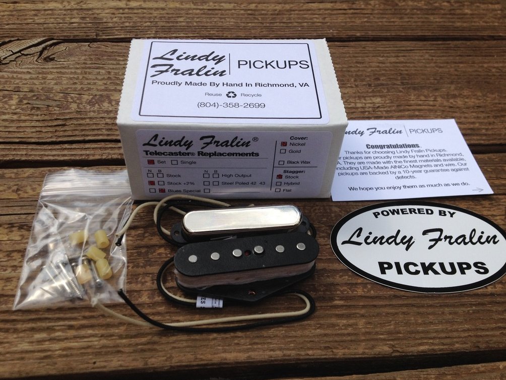 Image 0 of Lindy Fralin Blues Special Tele PICKUP SET 2% Overwound Neck w/ Cover Telecaster