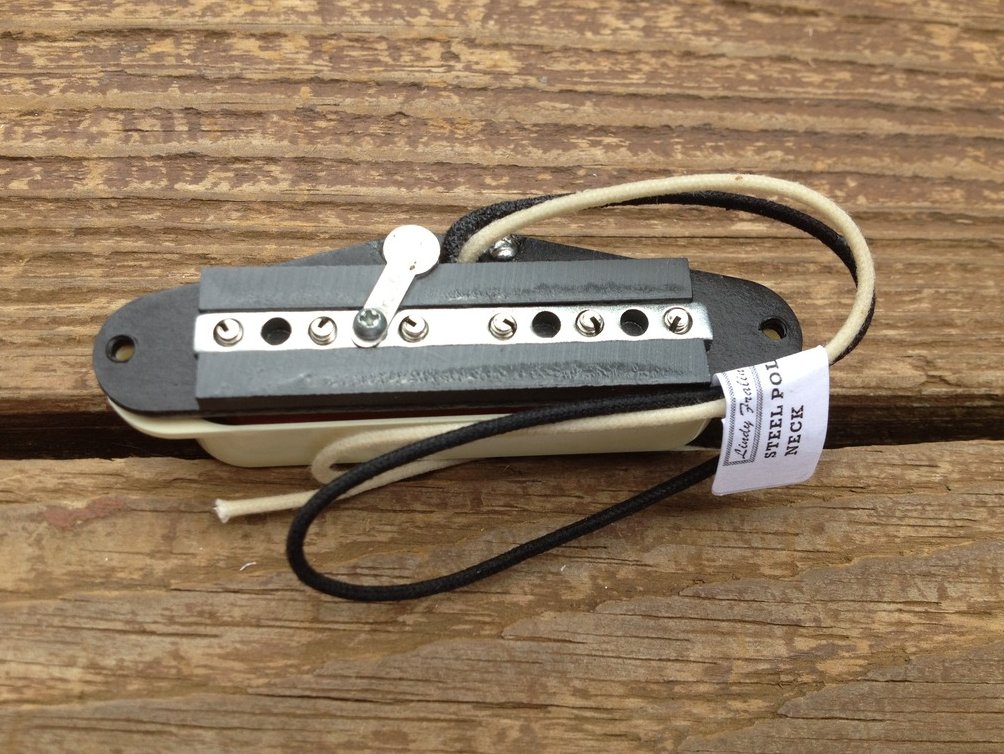 Image 3 of Lindy Fralin STEEL POLE SP43 Strat Neck Pickup Aged White Cover Stratocaster