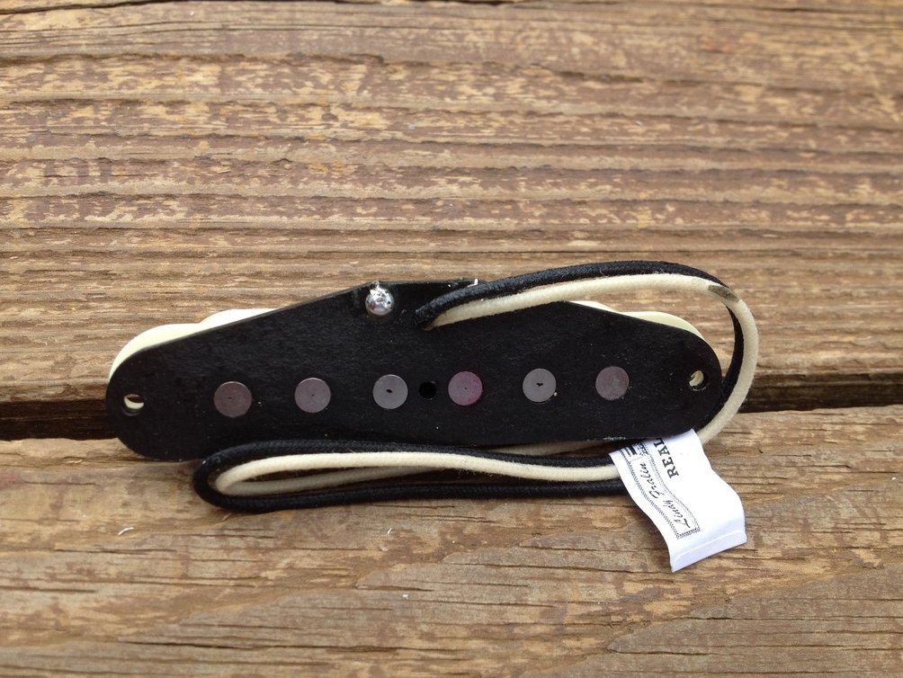 Image 3 of Lindy Fralin REAL 54's Strat Neck Pickup w/ Aged White Cover - Alnico III Magnet