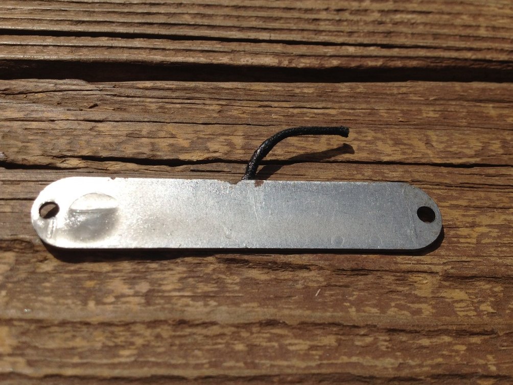 Image 0 of Lindy Fralin Base Plate For Strat Bridge Pickup - Prepped & Pre-Waxed