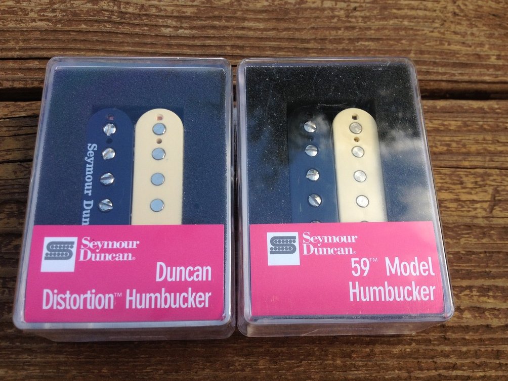 Image 3 of Seymour Duncan Distortion SH-6 Bridge & SH-1 59 Neck REVERSE ZEBRA Pickup Set