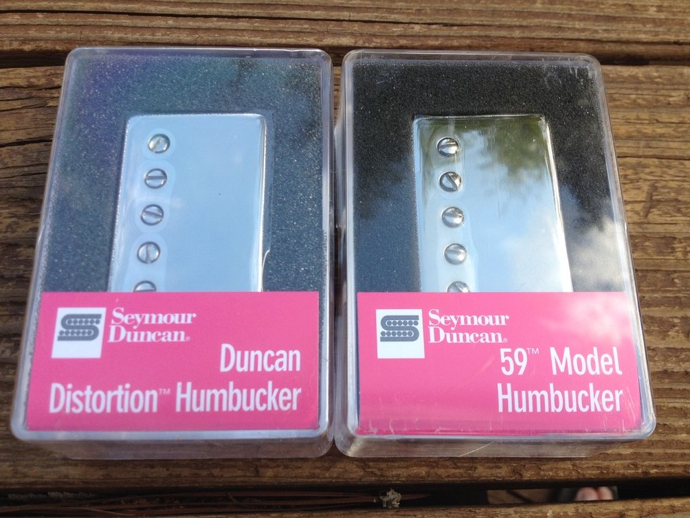 Image 0 of Seymour Duncan Distortion SH-6 Bridge & SH-1 59 Neck NICKEL Humbucker Pickup Set