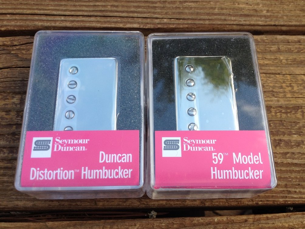 Image 0 of Seymour Duncan Distortion SH-6 Bridge & SH-1 59 4c  Neck NICKEL Pickup Set