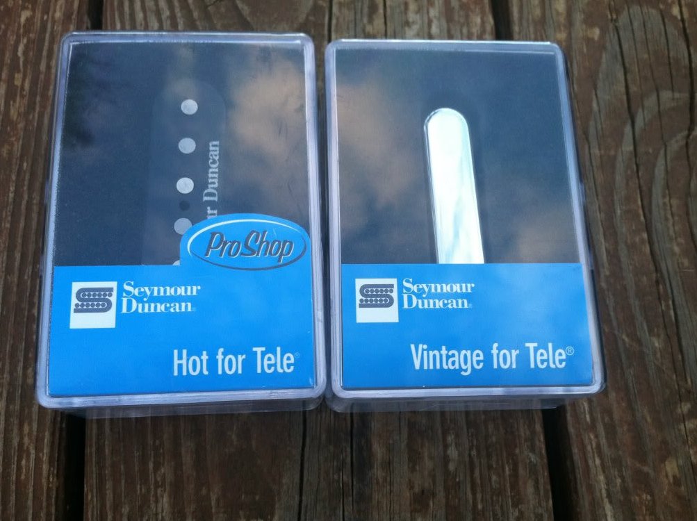 Image 0 of Seymour Duncan STL-2 Hot & STR-1 Vintage Tele PICKUP SET Fender Telecaster NEW