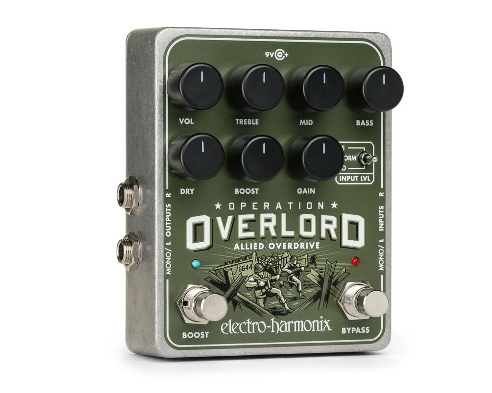 Image 0 of Electro-Harmonix EHX Operation Overlord Allied Overdrive Distortion Guitar Pedal
