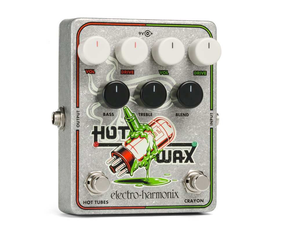 Electro-Harmonix Hot Wax Dual Overdrive Hot Tubes & Crayon Multi Effects Pedal