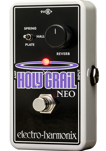 Electro Harmonix Holy Grail Neo Reverb Pedal w/ Power Supply EHX