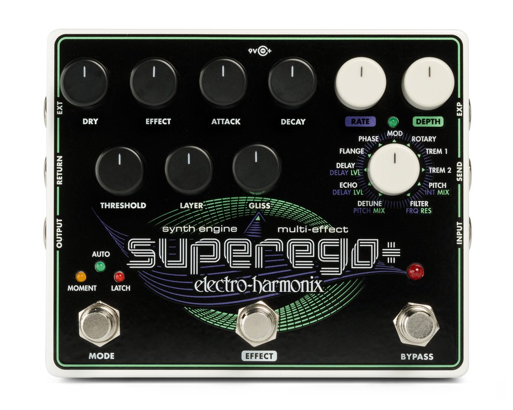Electro Harmonix SuperEgo Plus Super Synth Engine Effects Pedal w