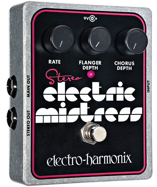 Electro Harmonix Stereo Electric Mistress Flanger / Chorus Pedal w/ Power EHX