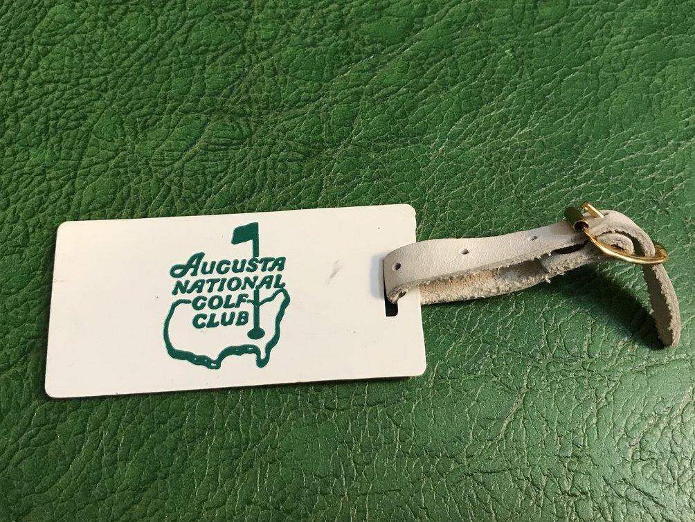 Image 0 of Augusta National Golf Club Guest's Bag Tag Circa 1960s-70s Masters Golf
