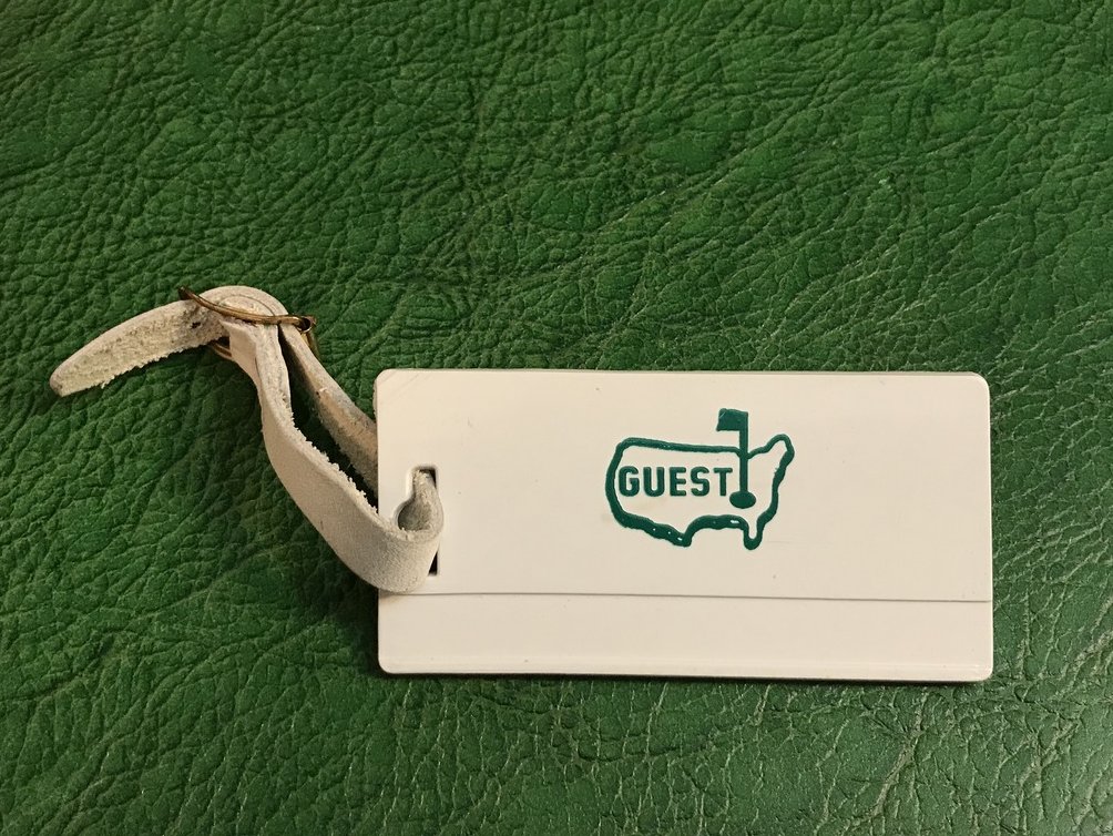 Image 1 of Augusta National Golf Club Guest's Bag Tag Circa 1960s-70s Masters Golf
