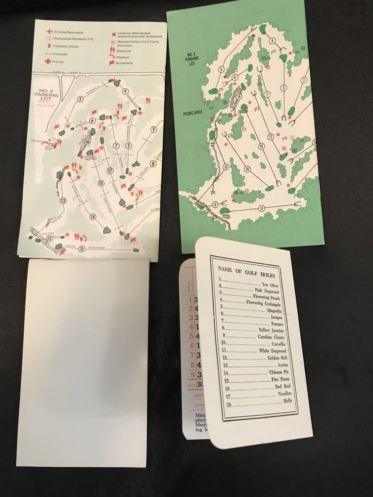 Image 1 of Augusta National Spectator Guides (x2) Yardage Book and Scorecard Lot