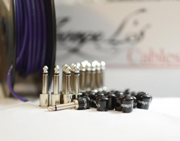 George L's 155 Pedalboard Effects Cable Kit XL .155 Purple / Nickel - 20/20/20