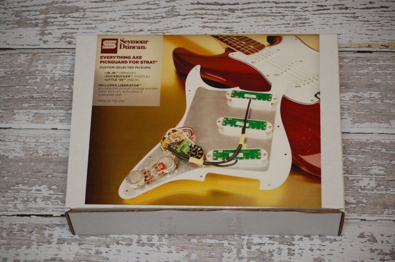 Image 3 of Seymour Duncan Everything Axe Prewired Strat LOADED Pickguard w/Liberator JB 59