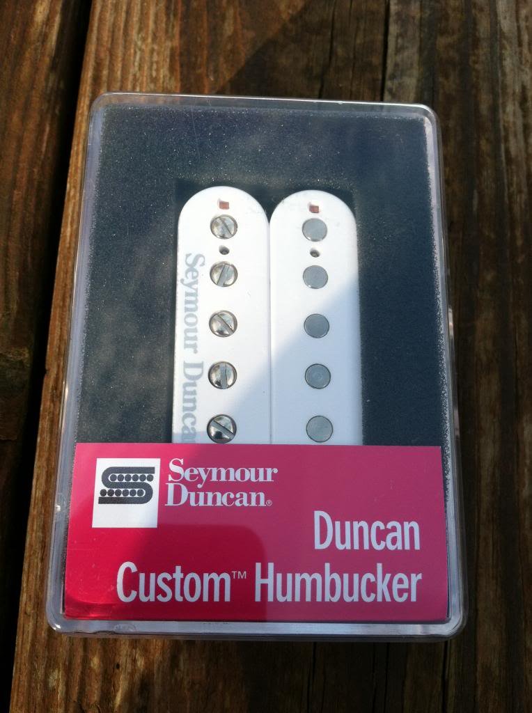 Image 3 of Seymour Duncan SH-5 Custom WHITE PAF Ceramic Humbucker Pickup - NEW