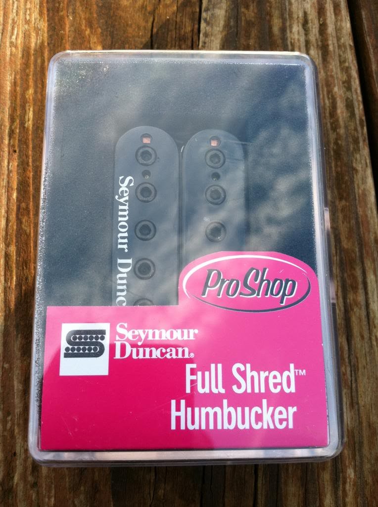 Image 3 of Seymour Duncan SH-10 Full Shred Humbucker Neck Pickup BLACK Metal High Output