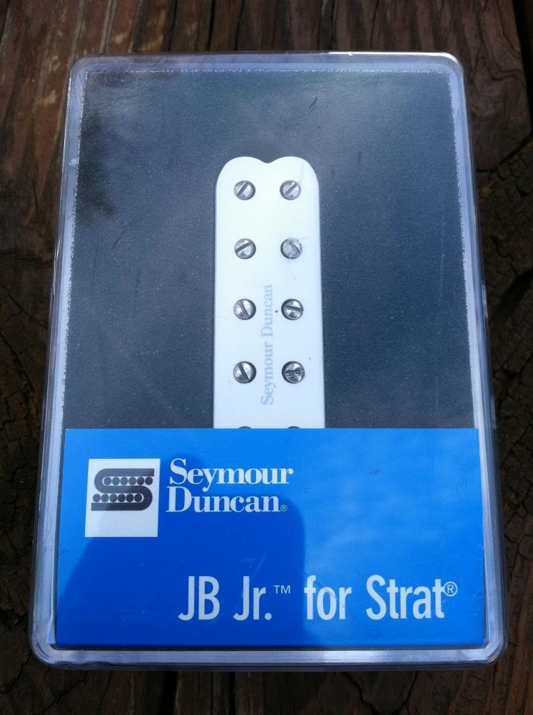 Image 3 of Seymour Duncan SJBJ-1 JB Jr Strat Pickup Middle/Neck WHITE Fender Stratocaster