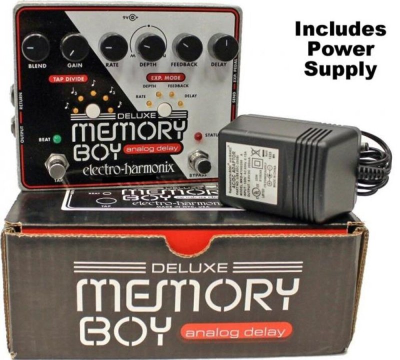 Image 0 of Electro Harmonix Deluxe Memory Boy Tap Tempo Analog Delay with Power Supply