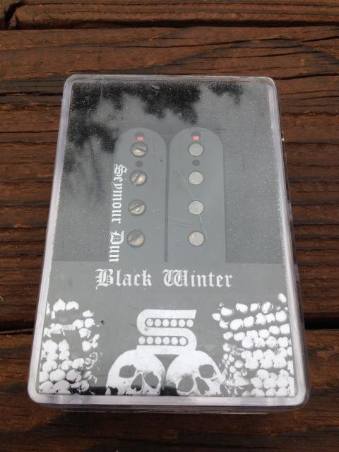 Image 3 of Seymour Duncan Black Winter 6 String Neck Rhythm Humbucker Pickup