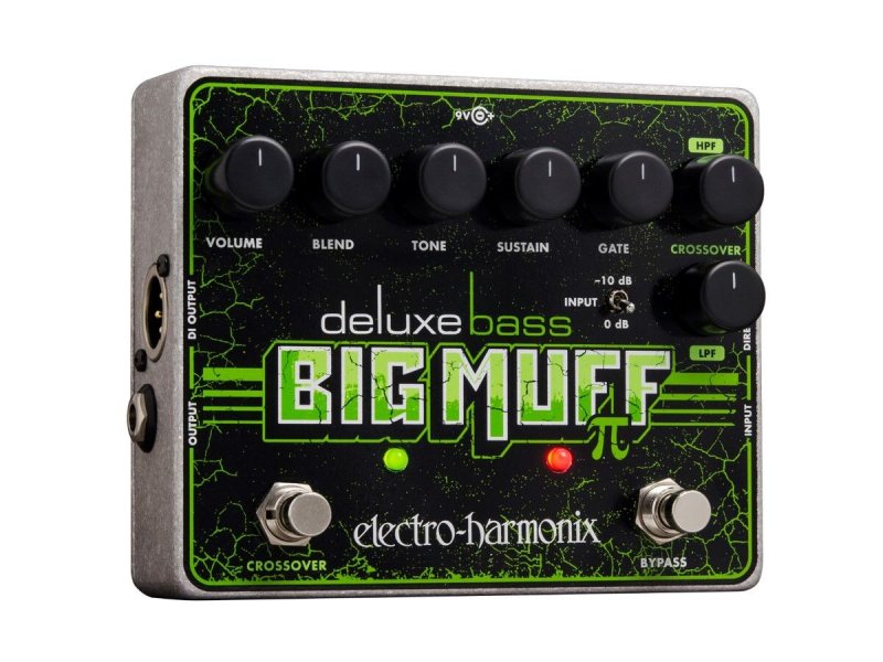 Electro Harmonix Deluxe Bass Big Muff Pi Bass Fuzz Distortion Pedal w/ 9V Batt 