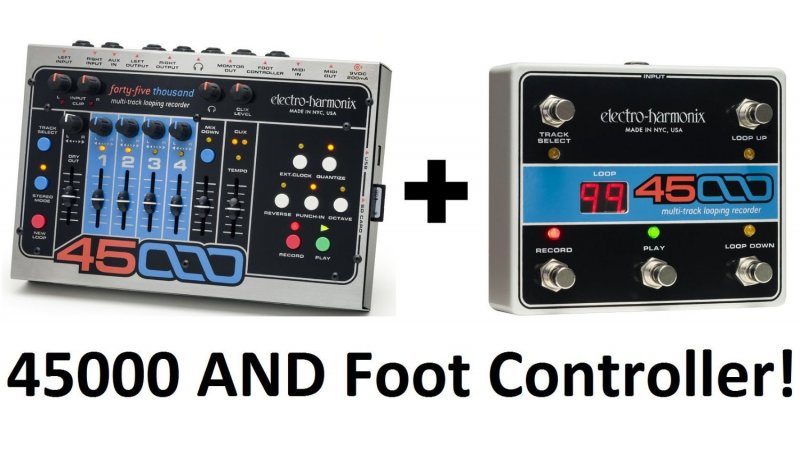 Image 1 of Electro Harmonix 45000 Stereo Multi-Track Looper Pedal w/ Foot Controller Pkg