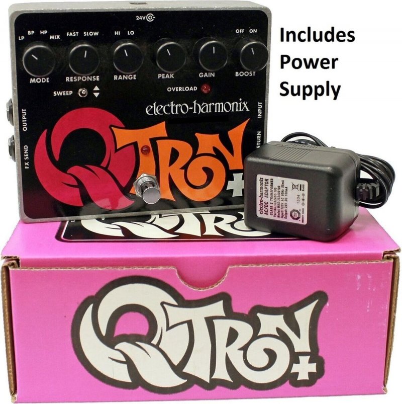 Image 0 of Electro Harmonix Q-Tron Plus Envelope Filter Pedal w/ AC Adapter Q Tron +