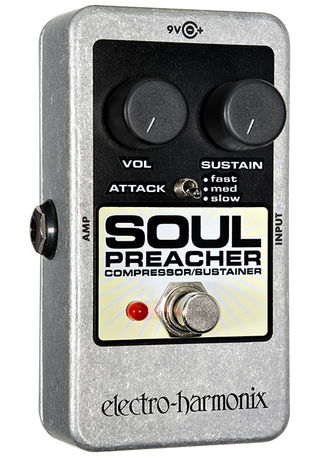 Image 0 of Electro Harmonix Soul Preacher Compressor Sustainer Pedal w/ 9V Battery 