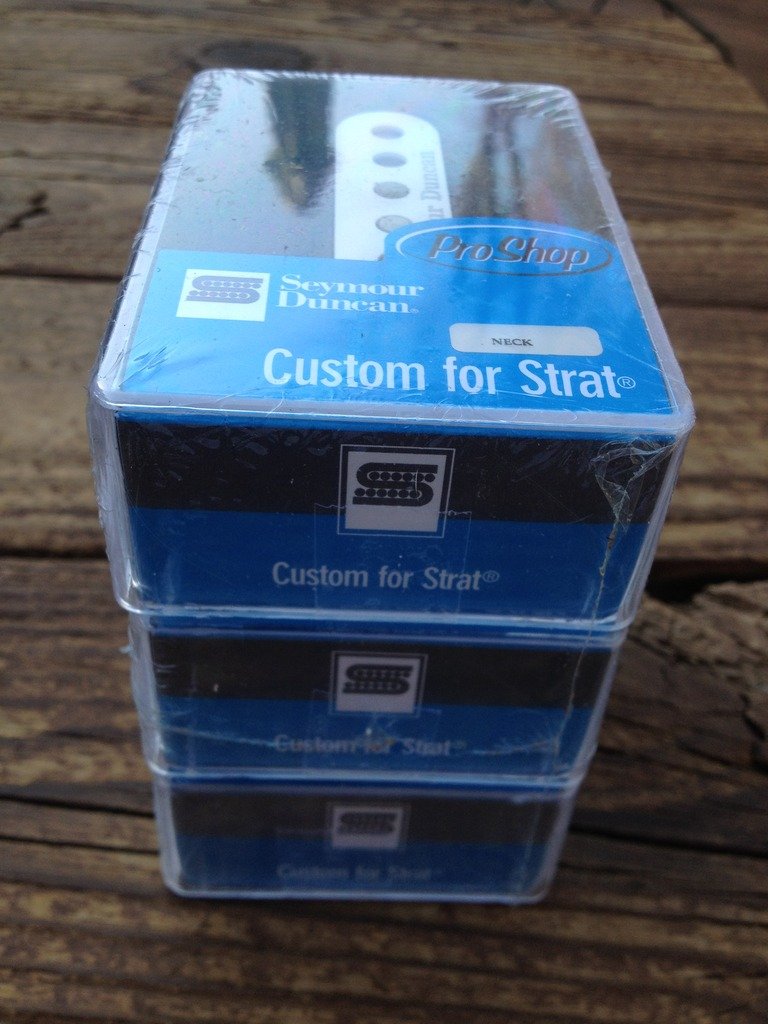 Image 2 of Seymour Duncan Custom Staggered STRAT SSL-5 Calibrated Pickup Set Stratocaster