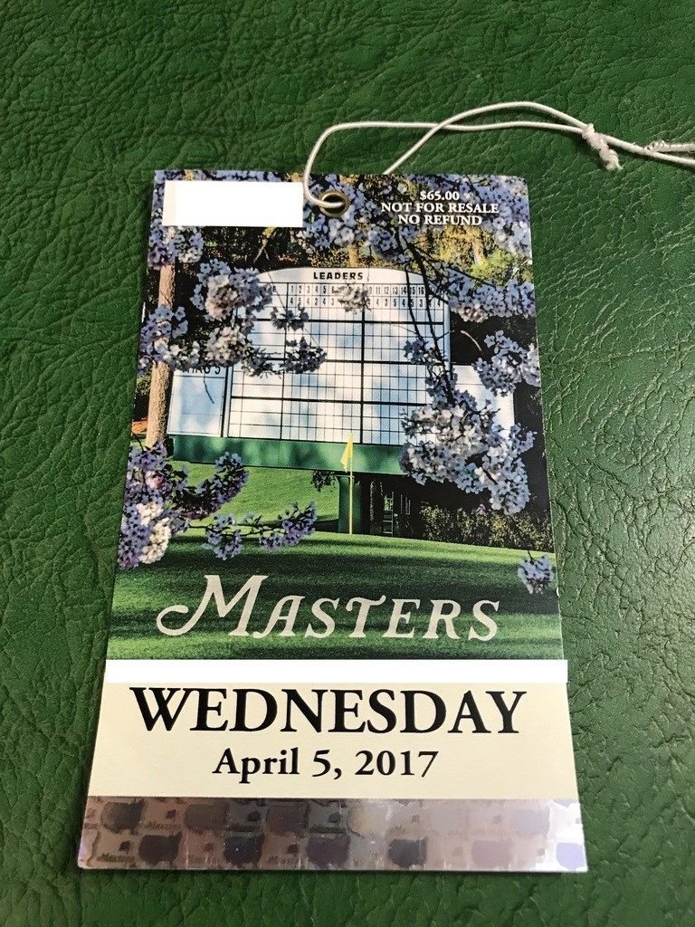 Image 0 of LOT OF 19 2017 Masters Badge Wednesday Practice Round Par 3 Tickets