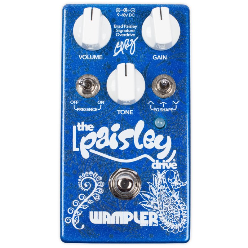 Image 0 of WAMPLER Paisley Drive Overdrive Pedal Brad Paisley Signature V2