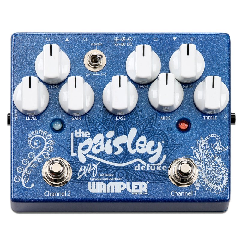 Image 0 of WAMPLER Paisley Drive Deluxe Overdrive Pedal Brad Paisley Signature