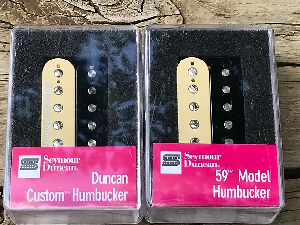 Image 0 of Seymour Duncan Custom SH-5 Bridge / SH-1n 59 Neck Pickup Set - Zebra