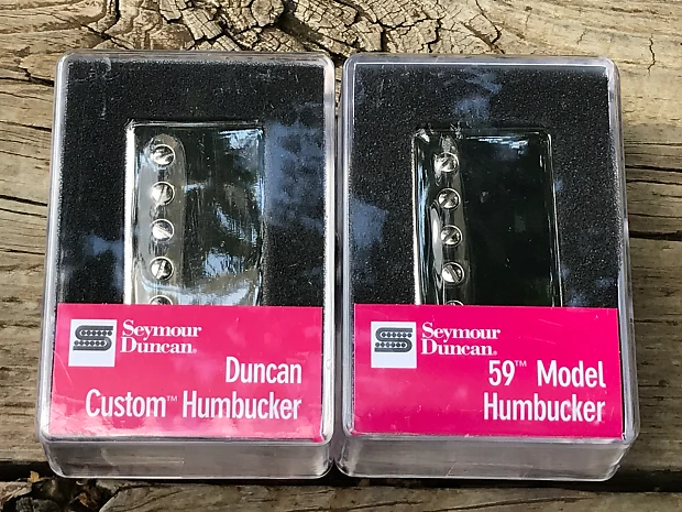 Image 3 of Seymour Duncan Custom SH-5 Bridge / SH-1n 59 Neck Pickup Set - Nickel