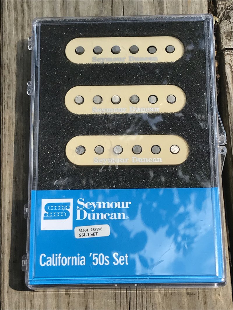 Image 0 of Seymour Duncan SSL-1 California 50's Single Coil Set Stratocaster CREAM COVERS