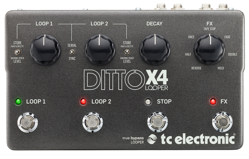 Image 0 of TC Electronic DITTO X4 Looper Pedal w/ Dual Loop - MIDI