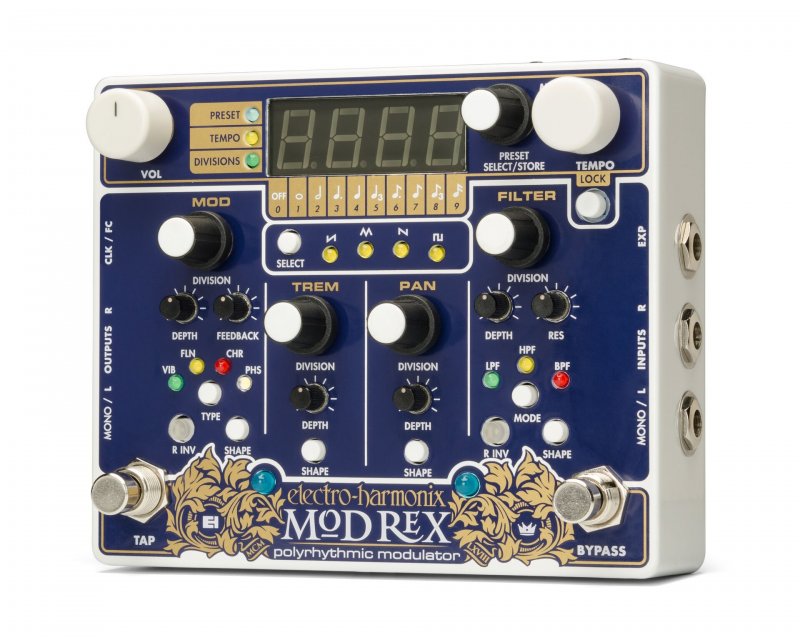 Image 0 of Electro-Harmonix MOD REX Polyrhthmic Modulator Modulation Pedal MODREX EHX